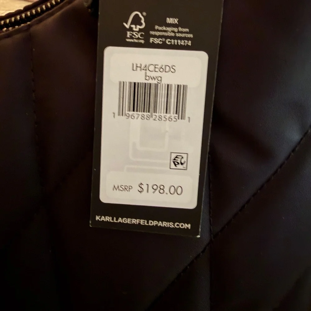 NWT - Karl Lagerfeld Paris Voyage Hobo Bag - Picture 4 of 4